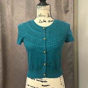 Juicy Couture Short Sleeve Cropped Cardigan